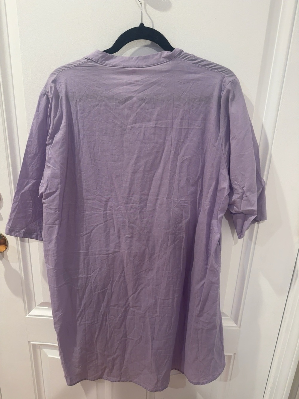 NWT KOMILI Lavender Embroidered Tunic Blouse Women’s XL Boho Floral Top - Picture 7 of 7